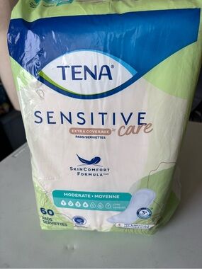 TENA Sensitive Care Moderate Pads - White